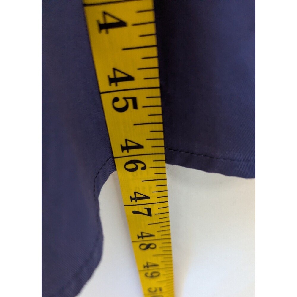 Oak & Trellis Midi Dress NWT Size L Blue Ribbed Bodice Cotton Poplin Skirt Dress - Picture 9 of 9